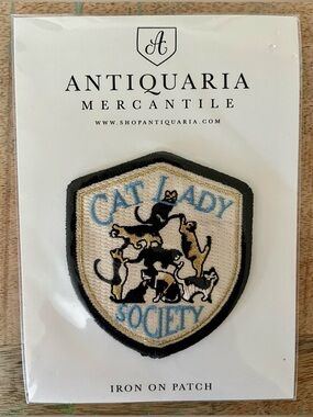 NEW Antiquarian Mercantile Cat Lady Society Patch